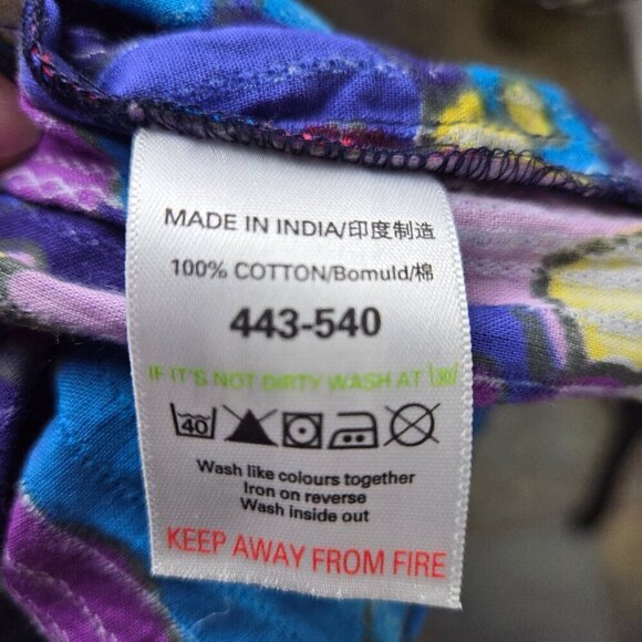 Next Size 6 Multi Color Floral Print Strapless Maxi Dress Smocked Bust with Tie - Picture 12 of 14